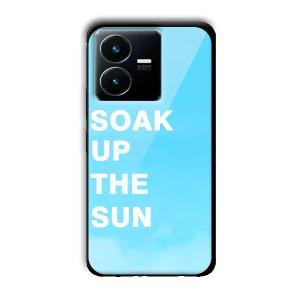 Soak Up The Sun Customized Printed Glass Back Cover for Vivo Y22