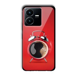 Morning Coffee Customized Printed Glass Back Cover for Vivo Y22