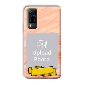 Pink Design Customized Printed Back Cover for Vivo Y31