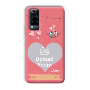 Love Birds Design Customized Printed Back Cover for Vivo Y31