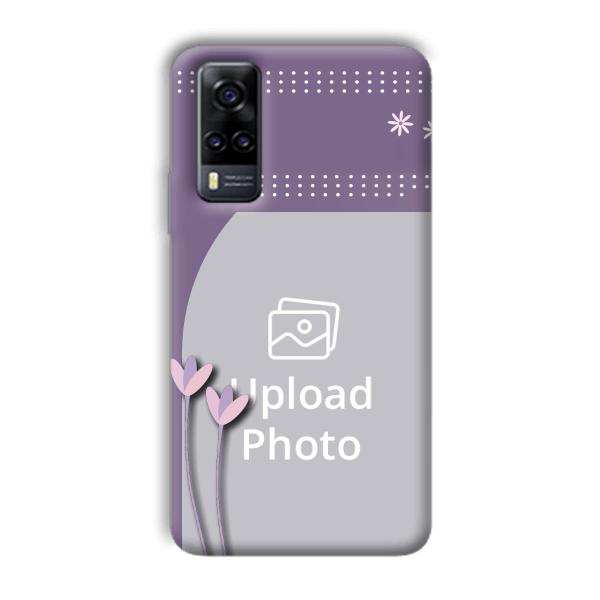 Lilac Pattern Customized Printed Back Cover for Vivo Y31