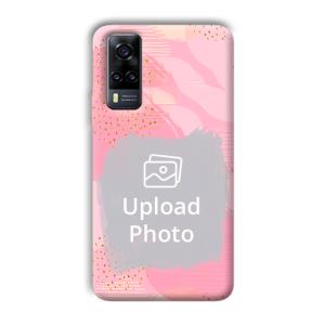 Sparkly Pink Customized Printed Back Cover for Vivo Y31