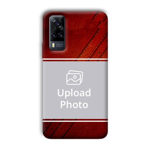 Solid Red Customized Printed Back Cover for Vivo Y31