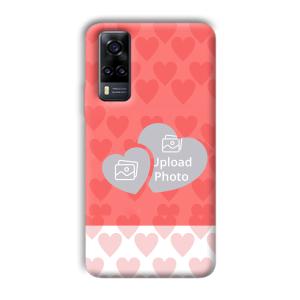 2 Hearts Customized Printed Back Cover for Vivo Y31