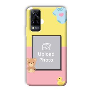 Teddy Bear Baby Design Customized Printed Back Cover for Vivo Y31