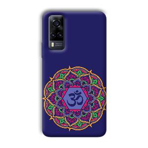 Blue Om Design Phone Customized Printed Back Cover for Vivo Y31