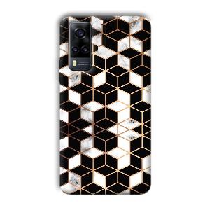 Black Cubes Phone Customized Printed Back Cover for Vivo Y31