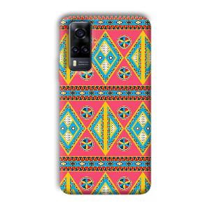 Colorful Rhombus Phone Customized Printed Back Cover for Vivo Y31