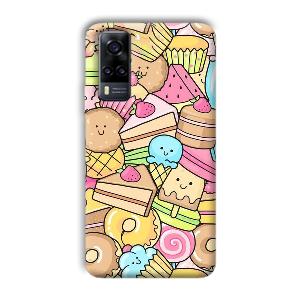 Love Desserts Phone Customized Printed Back Cover for Vivo Y31