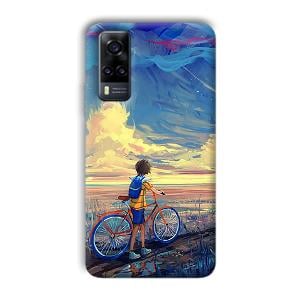 Boy & Sunset Phone Customized Printed Back Cover for Vivo Y31