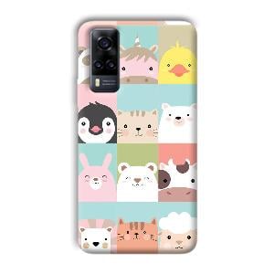 Kittens Phone Customized Printed Back Cover for Vivo Y31
