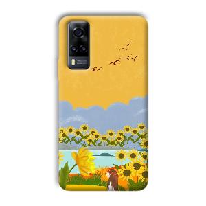 Girl in the Scenery Phone Customized Printed Back Cover for Vivo Y31