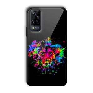 Colorful Lion Customized Printed Glass Back Cover for Vivo Y31