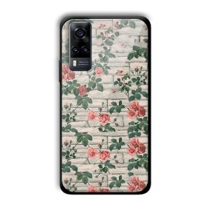 Flowers Customized Printed Glass Back Cover for Vivo Y31