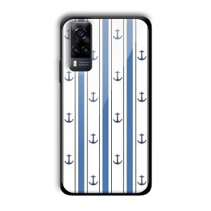 Sailor Anchors Customized Printed Glass Back Cover for Vivo Y31