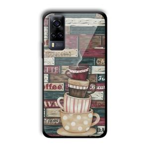 Coffee Design Customized Printed Glass Back Cover for Vivo Y31