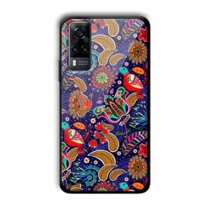 Animal Sketches Customized Printed Glass Back Cover for Vivo Y31