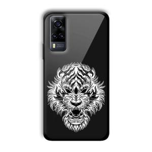 Angry Lion Customized Printed Glass Back Cover for Vivo Y31