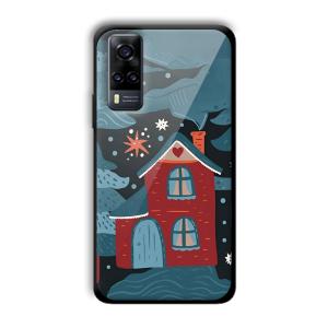 Red House Customized Printed Glass Back Cover for Vivo Y31