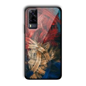 Painted Frame Customized Printed Glass Back Cover for Vivo Y31