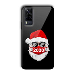 2020 Santa Customized Printed Glass Back Cover for Vivo Y31