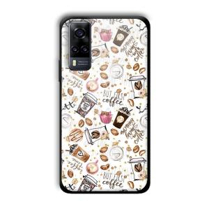 But Coffee First Customized Printed Glass Back Cover for Vivo Y31
