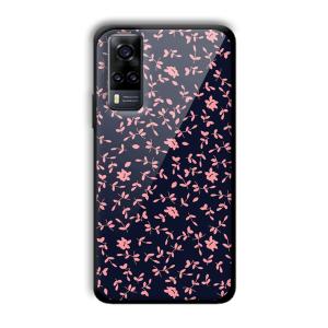 Little Pink Petals Customized Printed Glass Back Cover for Vivo Y31