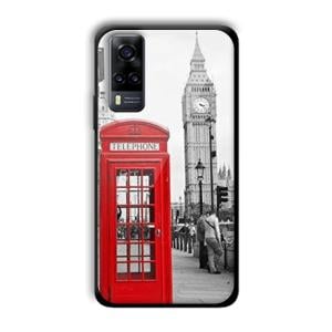 Telephone Retro Customized Printed Glass Back Cover for Vivo Y31