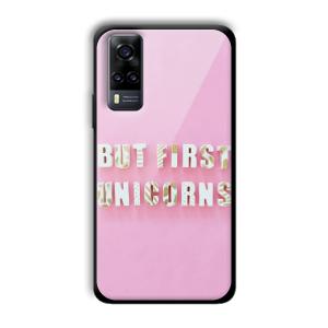 Unicorns Customized Printed Glass Back Cover for Vivo Y31