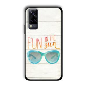 Fun in the Sun Customized Printed Glass Back Cover for Vivo Y31