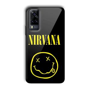 Nirvana Emoji Customized Printed Glass Back Cover for Vivo Y31