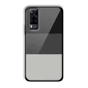 Shades of Grey Customized Printed Glass Back Cover for Vivo Y31