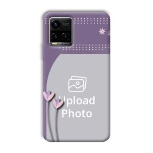 Lilac Pattern Customized Printed Back Cover for Vivo Y33s