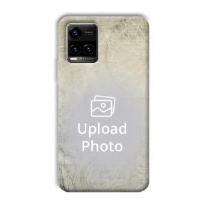 Grey Retro Customized Printed Back Cover for Vivo Y33s