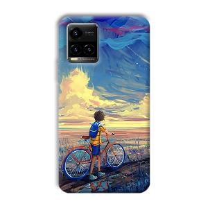 Boy & Sunset Phone Customized Printed Back Cover for Vivo Y33s