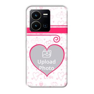 Hearts Customized Printed Back Cover for Vivo Y35