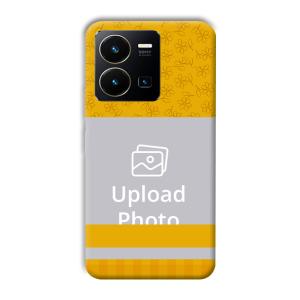 Mustard Flowers Customized Printed Back Cover for Vivo Y35