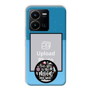 Love You Customized Printed Back Cover for Vivo Y35