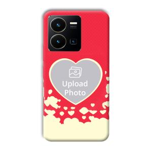 Heart Customized Printed Back Cover for Vivo Y35