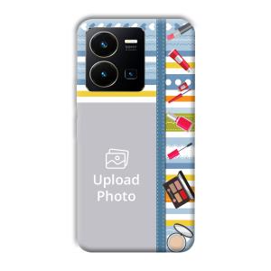 Makeup Theme Customized Printed Back Cover for Vivo Y35