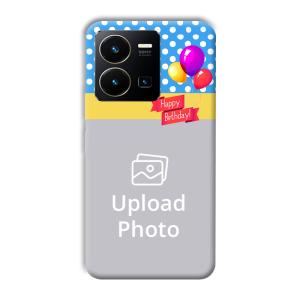 Happy Birthday Customized Printed Back Cover for Vivo Y35