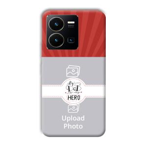 Dad  Customized Printed Back Cover for Vivo Y35