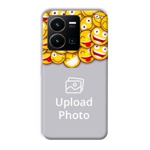 Emojis Customized Printed Back Cover for Vivo Y35