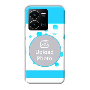 Bluish Customized Printed Back Cover for Vivo Y35