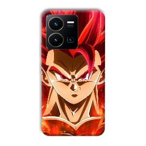 Goku Design Phone Customized Printed Back Cover for Vivo Y35