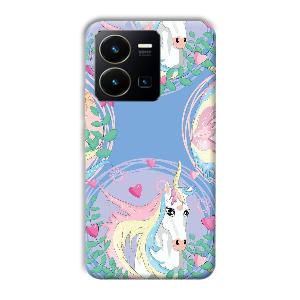 Unicorn Phone Customized Printed Back Cover for Vivo Y35