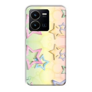Star Designs Phone Customized Printed Back Cover for Vivo Y35
