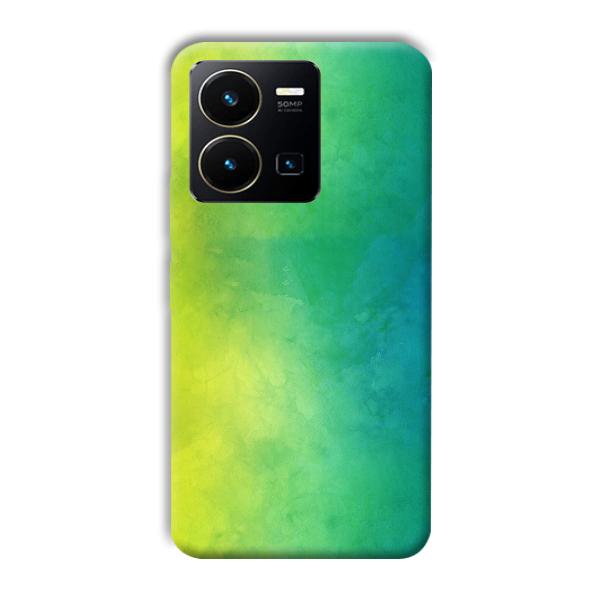 Green Pattern Phone Customized Printed Back Cover for Vivo Y35