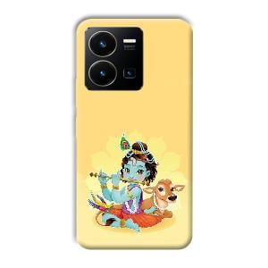 Baby Krishna Phone Customized Printed Back Cover for Vivo Y35