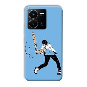 Cricketer Phone Customized Printed Back Cover for Vivo Y35